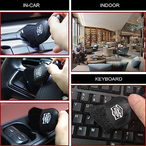 Car Interior Detailing Kit - Red Duster, Black Brush, Towel - view 4