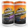 Cleaning Wipes and Protectant Wipes, 50 Count Each (2 Pack)