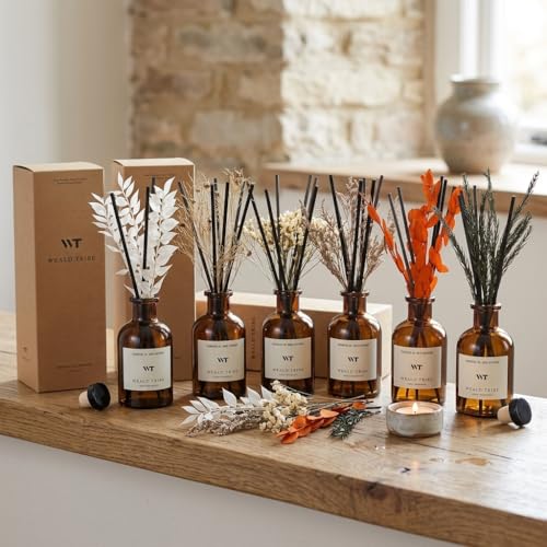 Balsam Fir Scent Reed Diffuser Set For Bathroom Air Fresheners - view 6