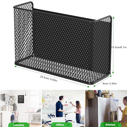 Magnetic Shelf Fridge Basket Bin for Washer Dryer Locker Whiteboard Cabinet - view 5