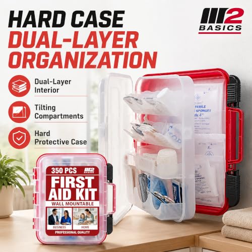 350 Piece Professional Wall-Mount First Aid Kit, Business, Home - view 4