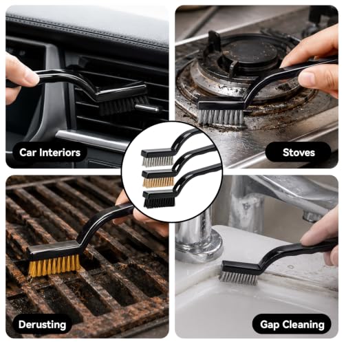 Car Detailing Pick Set 12 PCS Black Plastic Scraper Crevice Cleaning Tool - view 5