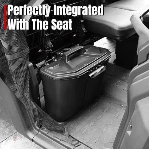 Under Seat Storage Bin for Can Am Defender, Under Seat Waterproof Storage Box Accessories for Can Am Defender Max HD10 HD9 HD8 HD5 2016-2025, Replace #715003314 - view 3