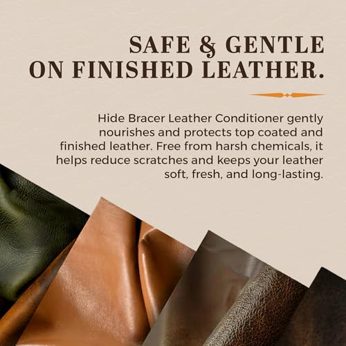 Leather Cleaner and Conditioner 8 Fl Oz | Cleans, Conditions, Protects | Prevents Drying, Cracking & UV Fading of Leather Jackets, Furniture, Car Seats, Purses - view 6