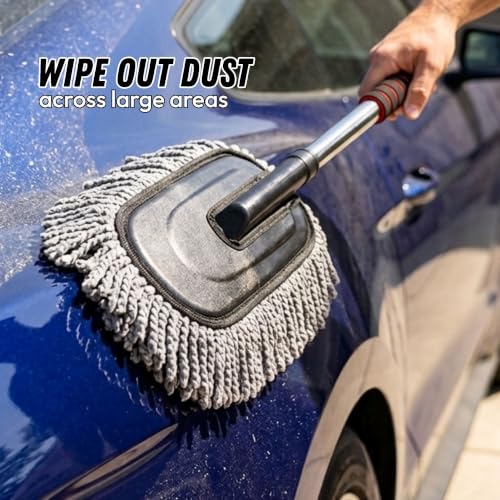 Microfiber Car Duster Cleaning and Car Dash Brush Supplies for Dashboard - view 2
