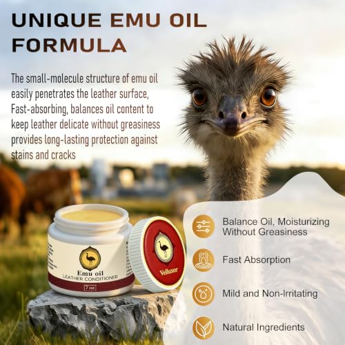 Leather Boot Care Kit, Emu Oil, Saddle Soap for Leather, Professional Leather Cleaner & Conditioner for Horse Tack, Shoes, Bags, Couch, Cowboy & Wood, Deep Clean Moisturize, Repair & Nourish - view 2