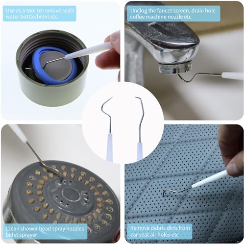 Small Cleaning Brush Set for Household, Car Vent Detailing Cleaning Stick, Humidifier Groove Bottle Gap Cleaning Tool, Crack Crevice Cleaner for Door Window Track Faucet Croner Hard Tight Spaces - view 2