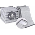 Silver Mesh Dish Cloths (3 Layer) – Non Scratch, Odor Free, Quick Dry Wire Cleaning Pads for Sinks, Dishes, Stove Top | Multipurpose Reusable Metal Scrubbers | 10 Pack