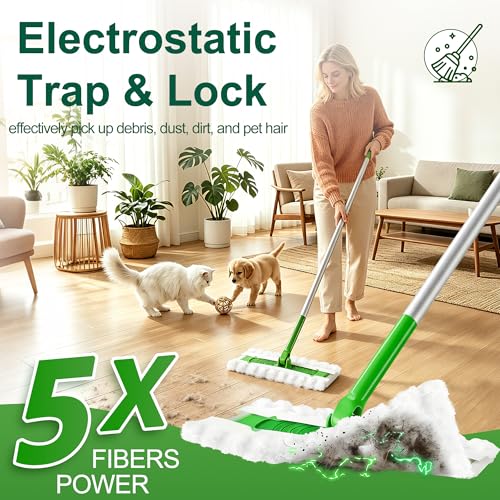 100 Count Heavy Duty Dry Sweeping Cloth, Swiffer Sweeper Refills - view 4