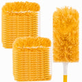 Duster Refills,Disposable Dusters for Cleaning,Heavy Duty Duster Refills, MultiSurface Dusting Wand,Dust Remover for Furniture,Blinds,Ceiling Fans&Home Cleaning Supplies (Orange, 25pcs)