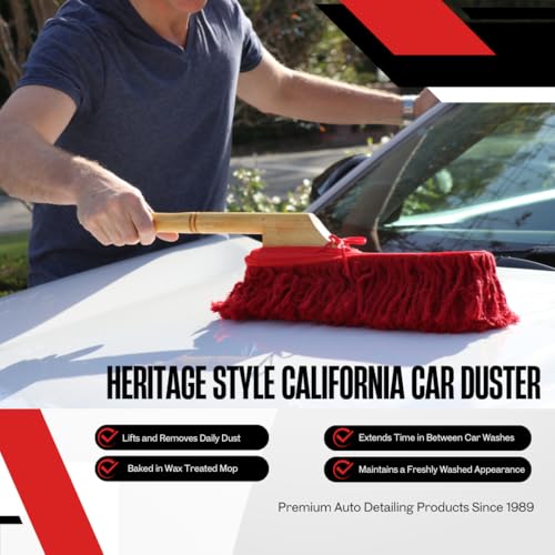 Heritage Edition Wood Handle and Cotton Mop 86242, Red - view 4