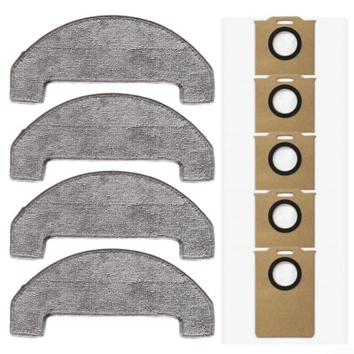 9Pcs Mop Cloths & Dust Bags For Uninell UR3 Robot Vacuum Cleaner Accessories, 4Pcs Microfiber Mop Pads, 5Pcs Debris Trap Vacuum Bags, Robot Floor for Cleaning Kit - view 6