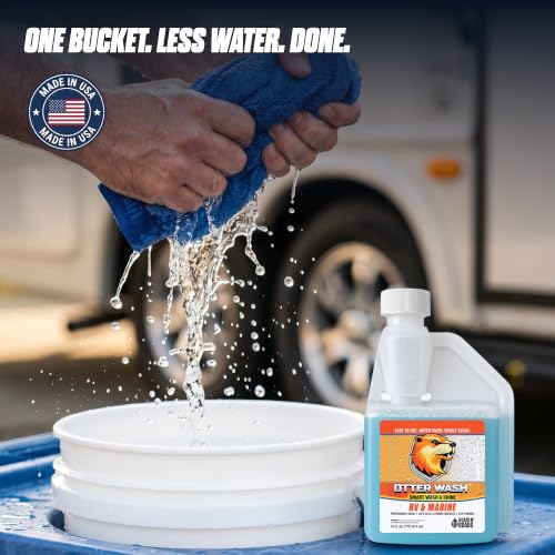 Otter Wash 16 oz Rinseless Car Wash Concentrate, 16 Washes per Bottle | Smart Wash & Shine, Built-In Gloss Enhancer, No Hose or Bucket, Scratch-Free on Paint, Glass, Vinyl & Trim, Made in USA - view 6