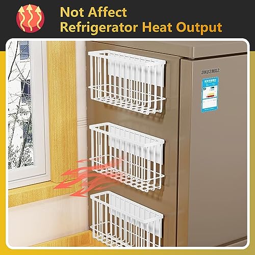 Magnetic Shelf Fridge Basket Bin for Washer Dryer Locker Whiteboard Cabinet - view 2