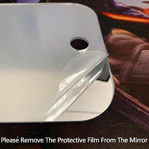 Shower Mirror Fogless for Shaving,(Small 6x4 Inch) Anti Fog Shaving Mirror Holder NO-Drilling, No Fog Free Waterproof,Small Wall Mounted Bathroom Accessories Camping Hanging with Hook - view 4