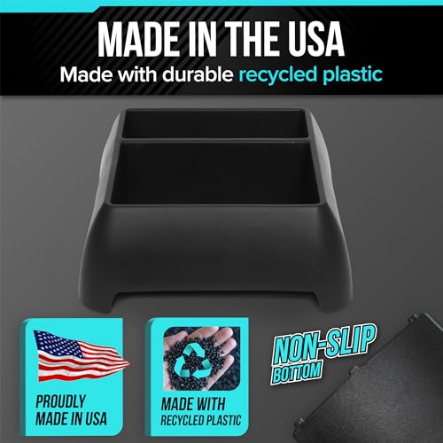 Heavy Duty Storage Organizer for Vehicle Trunk, Garage, Under Sink Organizer, Recycled Plastic, Made in USA (Black) - view 6
