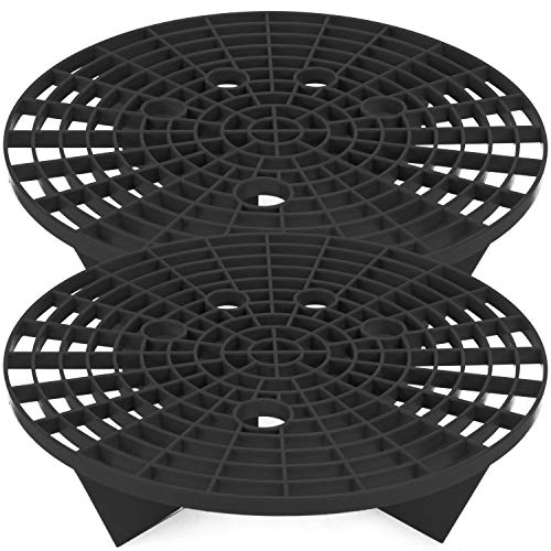 Bucket Car Wash Grit Trap Insert, Black, 2 Pack