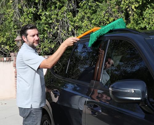 Standard Auto Car Duster with Wooden Handle, Green Mop 62422 - view 4