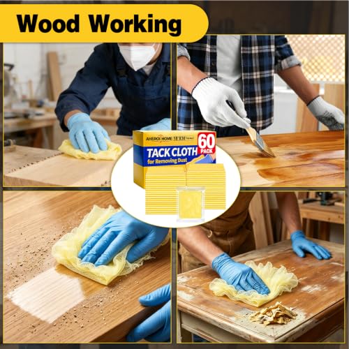 Tack Cloth for Removing Dust from Woodworking 60Pack - view 6