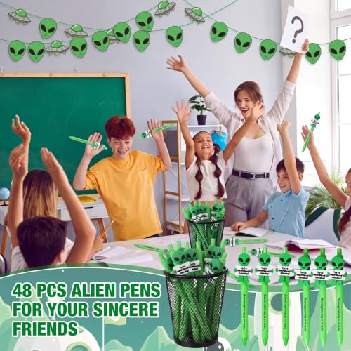 48 Pcs Alien Pens for Kids, Halloween Basket Filler - view 3