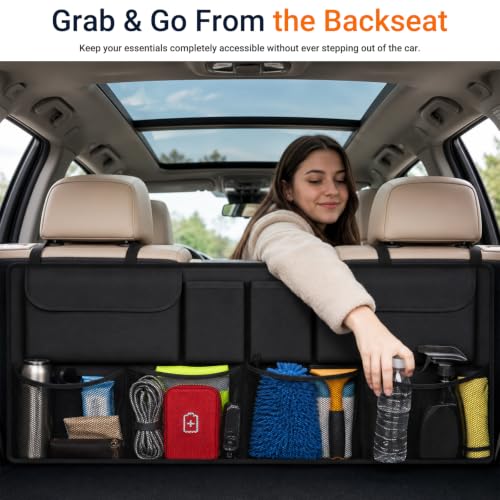 Car Trunk Organizer Large Capacity Backseat Trunk Organizer Storage for SUV - view 6