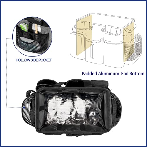 Large Professional Cleaning Caddy with Detachable Divider, Black - view 5