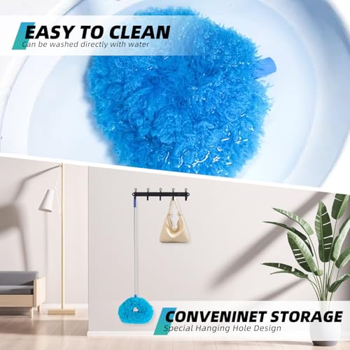 Ceiling Fan Cleaner Duster with 13-48 in Extension Pole, Blue - view 5
