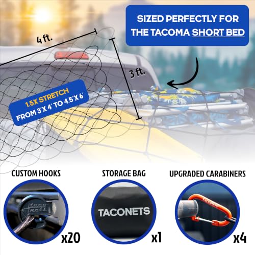 Cargo Net for Tacoma Short Bed - Titan Series - Fits 2005-2026 - view 3