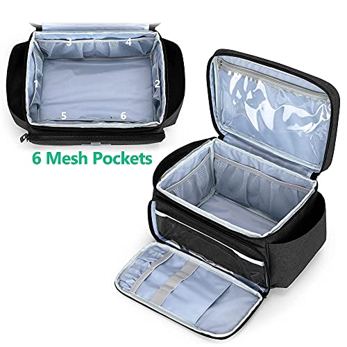 Small Medicine Storage Bag, Empty Family First Aid Kits Case, Black - view 2