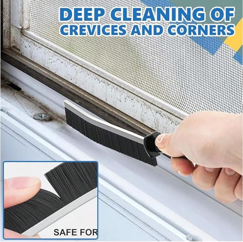 6PCS Crevice Cleaning Brush, Hard Bristle Crevice Cleaning Brush, Multifunctional Gap Cleaning Brush Tool for Home, Bathroom, Kitchen, Window Track, Bathtub, Vehicle, Faucets, Bowl, Teapot, Cup Use - view 2