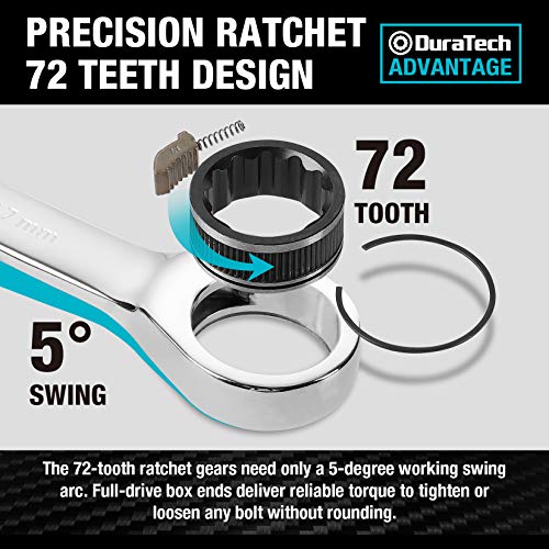 22-Piece Ratcheting Wrench Set, Combination Wrench Set, Metric&SAE - view 4