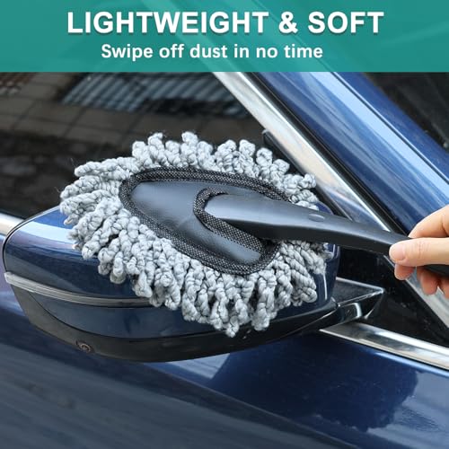 2 Pcs Super Soft Microfiber Duster Brush, Car Dash Cleaner, Cleaning Brush, Dusting Tool, Cleaning Tools for Car Cleaning, Home Kitchen, Computer - view 5