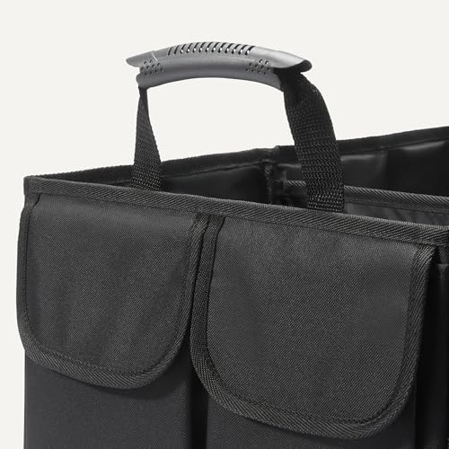 Trunk Organizer for Car, Multi-Compartment Car Storage, Foldable, 13.5 Gallon, Black - view 4