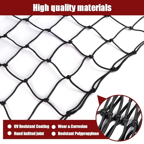 Heavy Duty Cargo Net for Pickup Truck Bed - 4' x 6' Stretches to 10' x 15' - view 5
