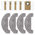 9Pcs Mop Cloths & Dust Bags For Uninell UR3 Robot Vacuum Cleaner Accessories, 4Pcs Microfiber Mop Pads, 5Pcs Debris Trap Vacuum Bags, Robot Floor for Cleaning Kit