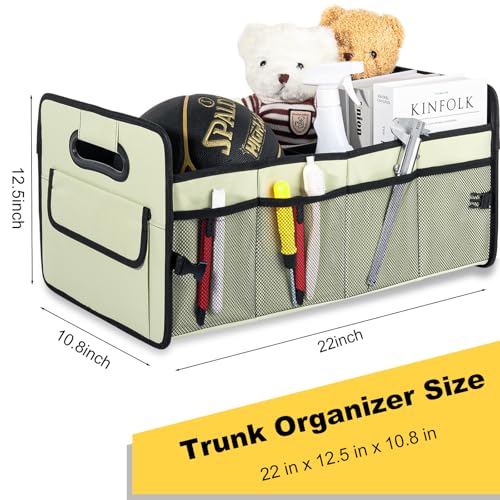 Car Trunk Organizer, Collapsible Car Organizers and Storage Light Green - view 5