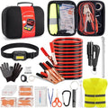Car Roadside Emergency Kit, Portable Car Safety Kit Car Kits for Emergency, Black