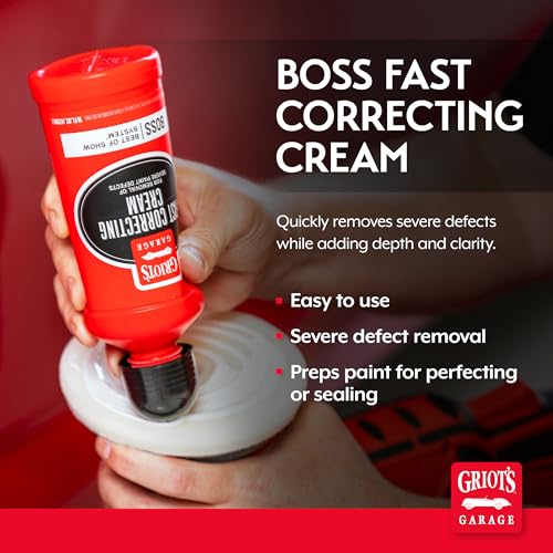 BOSS Fast Correcting Cream for Car Polishing and Detailing, Swirl, Scratch Remover for Vehicles, 16oz - view 2