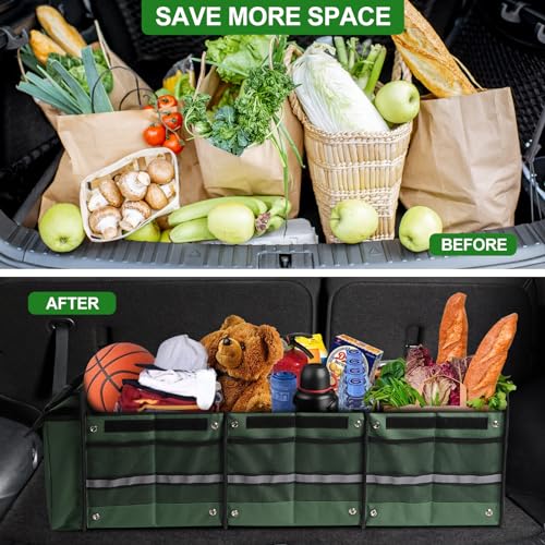 Car Trunk Organizer,115L Heavy Duty Collapsible Trunk Storage - view 6