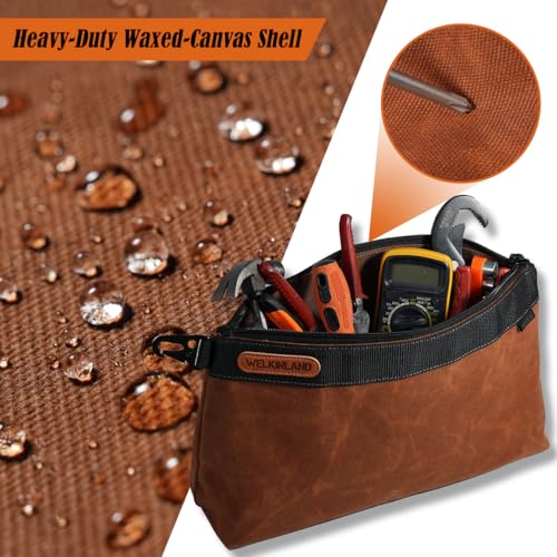 2-Pack Heavy-Duty Waxed Canvas Tool Pouches, 14-Inch Tool Pouch - view 3