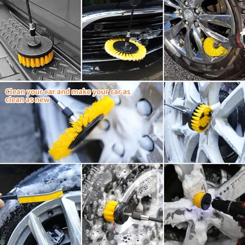 10 Pcs Drill Brush Attachment Set, Drill Scrubber Brush Kit - view 6