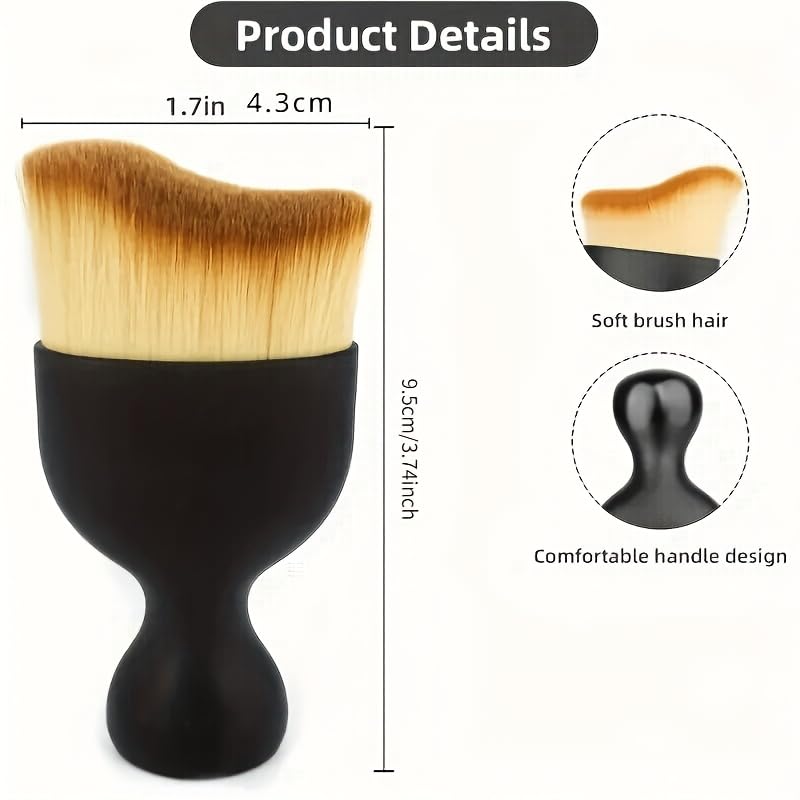 Car Interior Detailing Brush - Ultra-Soft Bristles Multifunctional Dust Remover, Ergonomic Grip Portable Cleaner for Vehicle Vents & Crevices - view 6