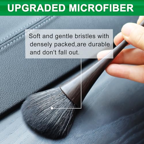 2 Pack Exquisite Dusting Brush Kit, Dust Brushes, Car Detailing Brush, Feather Duster Brush for Models, Craf, Collectibles,Computers, Digital Devices, Car Interior, Musical Instruments - view 2