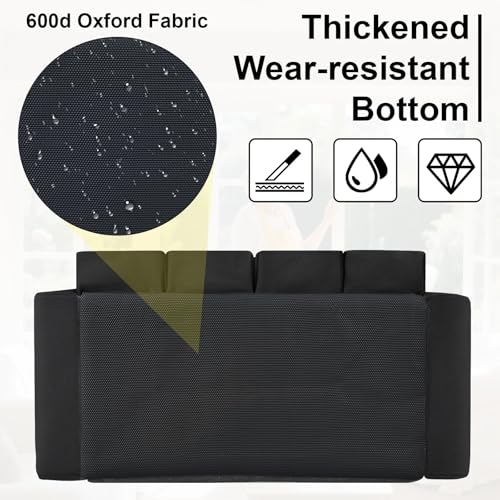 Wearable Large Cleaning Caddy Bag for Housekeepers (Black) - view 6