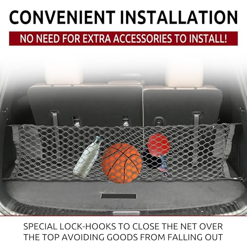 Envelope Style Automotive Elastic Trunk Mesh Cargo Net for KIA Telluride 2020-2024 - Premium Trunk Organizers and Storage - Luggage Net for SUV - Best Car Organizer for KIA Telluride - view 2