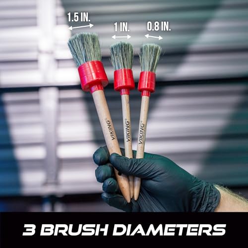 Car Detailing Brush Set for Exterior Car Cleaning, 3 Pack - view 6