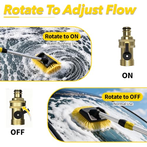 16FT Reach Car Wash Brush with Handle, Water-Thru RV Washing Brush - view 6