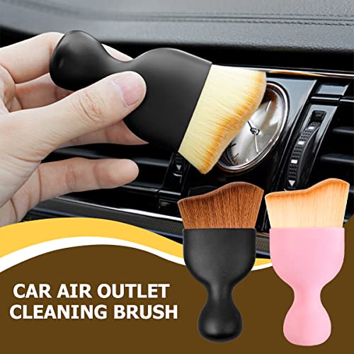 Car Interior Detailing Brush, Auto Soft Hair Cleaning Brushes, Scratch Free Curved Dirt Dust Collectors, Removal Tool for Vehicle Dashboard Air Conditioner Vents Leather (Grey/1PCS) - view 6