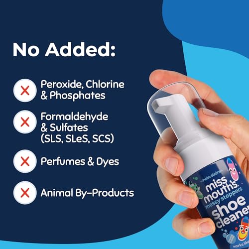 Messy Eater Stain Remover & Shoe Cleaning Kit - 16oz Spray, Messy Steppers Sneaker Cleaner & Laundry Brush - Spot Cleaner for Clothes, Carpet & Shoes - view 4