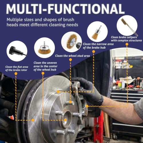 Wheel Hub Cleaning Kit - Resurfacing Drill for Brake Hub & Rotor - view 3